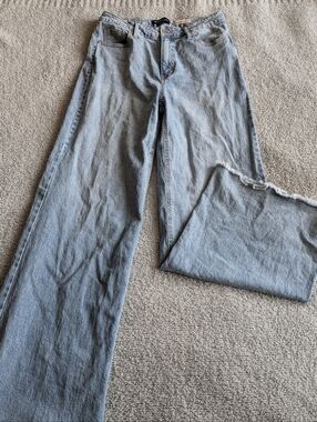 BCBGeneration Light Wash Wide Leg Jeans